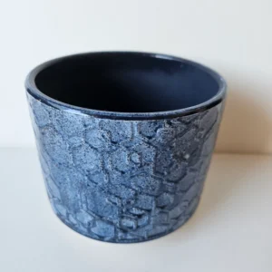 Vaso baixo azul